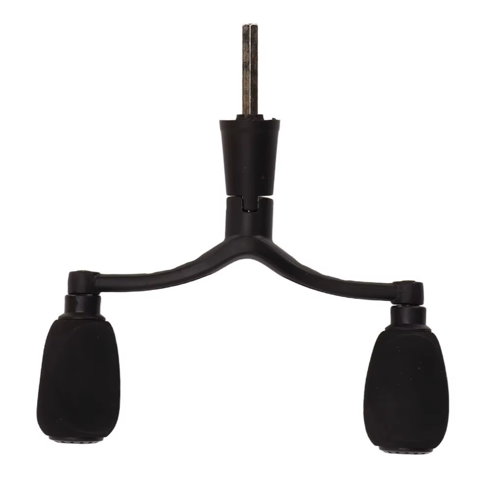 Carrete de pesca aluminio doble manivela – Negro mate ligero - imagen 2