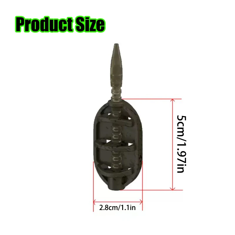 Alimentador Method Feeder de aleación de zinc para carpas - imagen 4