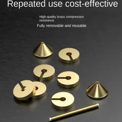 Plomada de cobre removible con conector para montaje