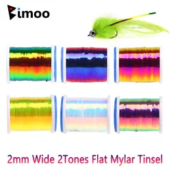 Oropel Plano Mylar Bimoo – Tiras reflectantes para atado de moscas
