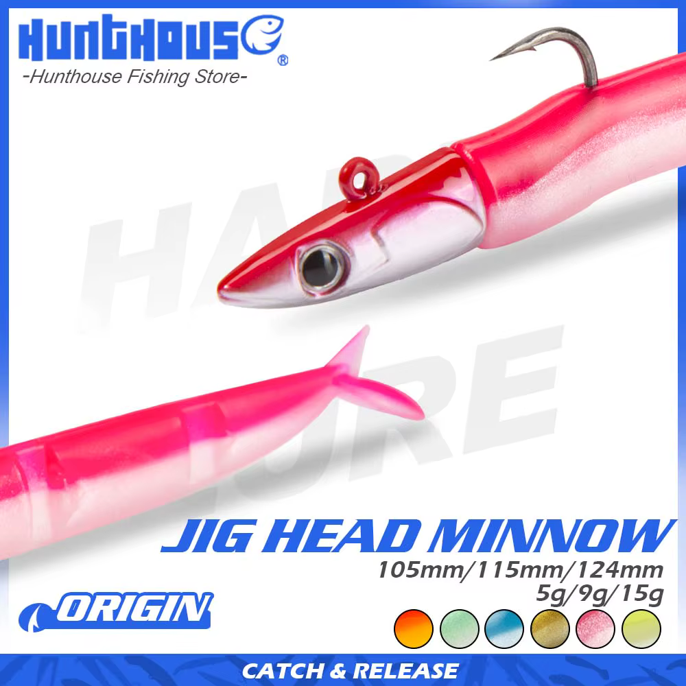 Hunthouse Señuelo Wobblers Negro Cabezal Brillo Fácil Salada