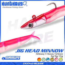 Hunthouse Señuelo Wobblers Negro Cabezal Brillo Fácil Salada