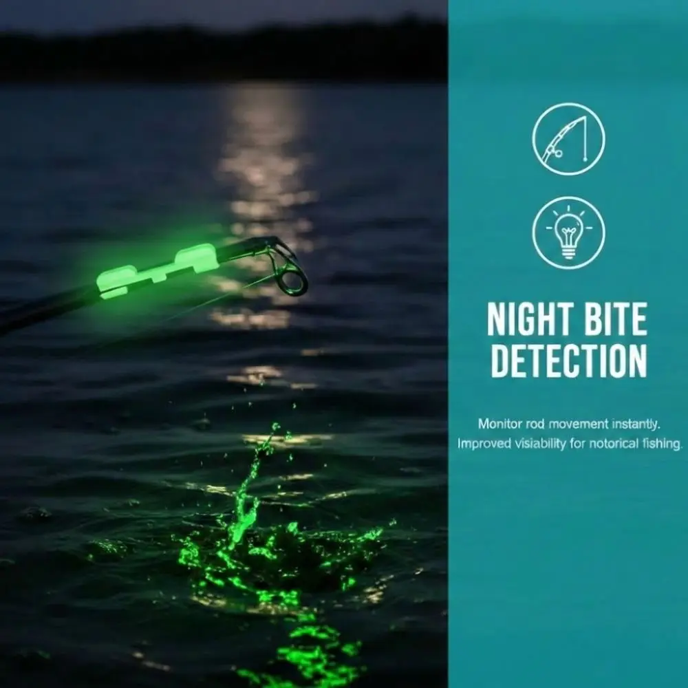 Clip punta de caña fluorescente ABS – soporte ligero