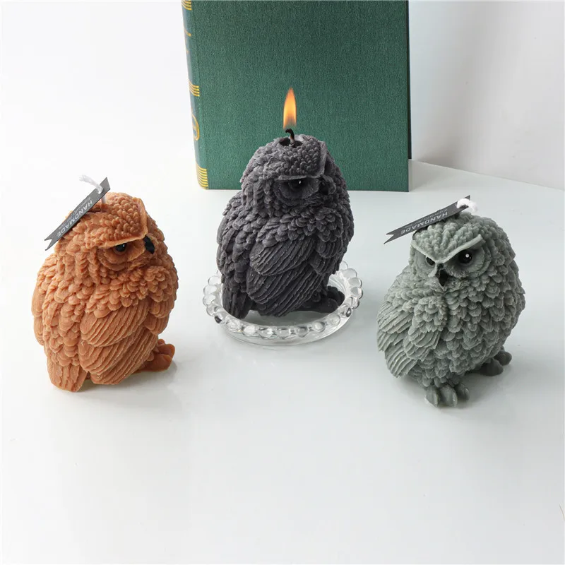 Molde de silicona 3D búho para resina DIY: adornos y jabones - imagen 5