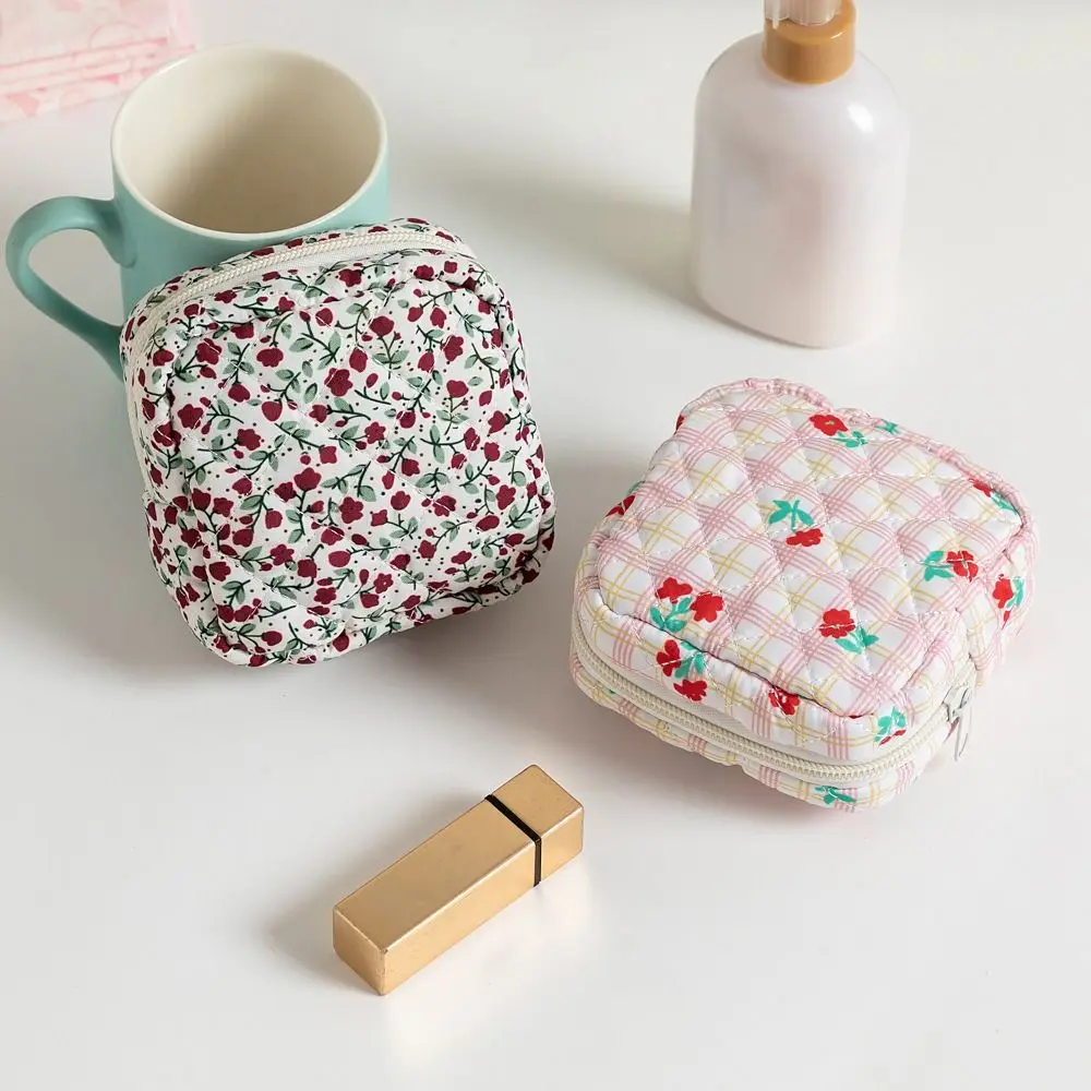 Bolsa floral impresa para almacenamiento portátil