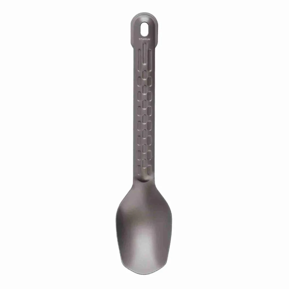 Tenedor de titanio resistente con mango antideslizante para camping - imagen 4