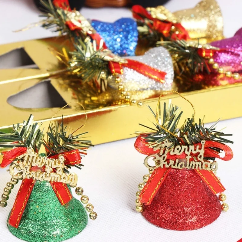 Campana navideña colgante para árbol y decoración de fiesta - imagen 3