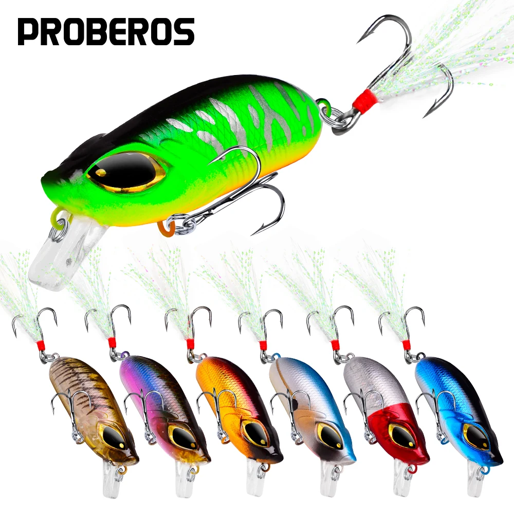 Crankbait hundimiento lento Proberos – señuelo duro minnow trucha - imagen 5