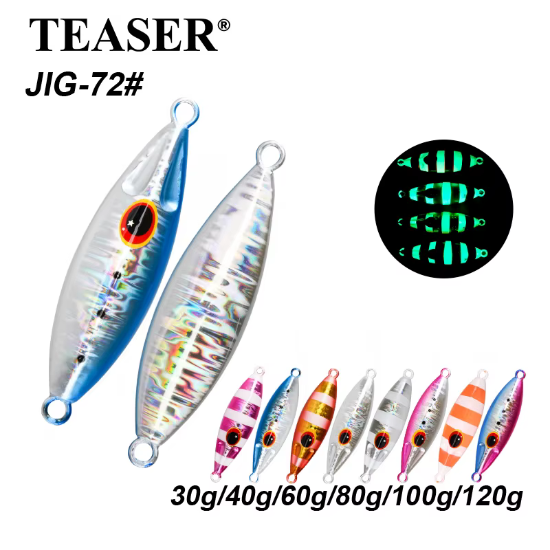 Teaser J72 Slow Bee Luminoso Jig Slow Pitch para agua salada - imagen 2