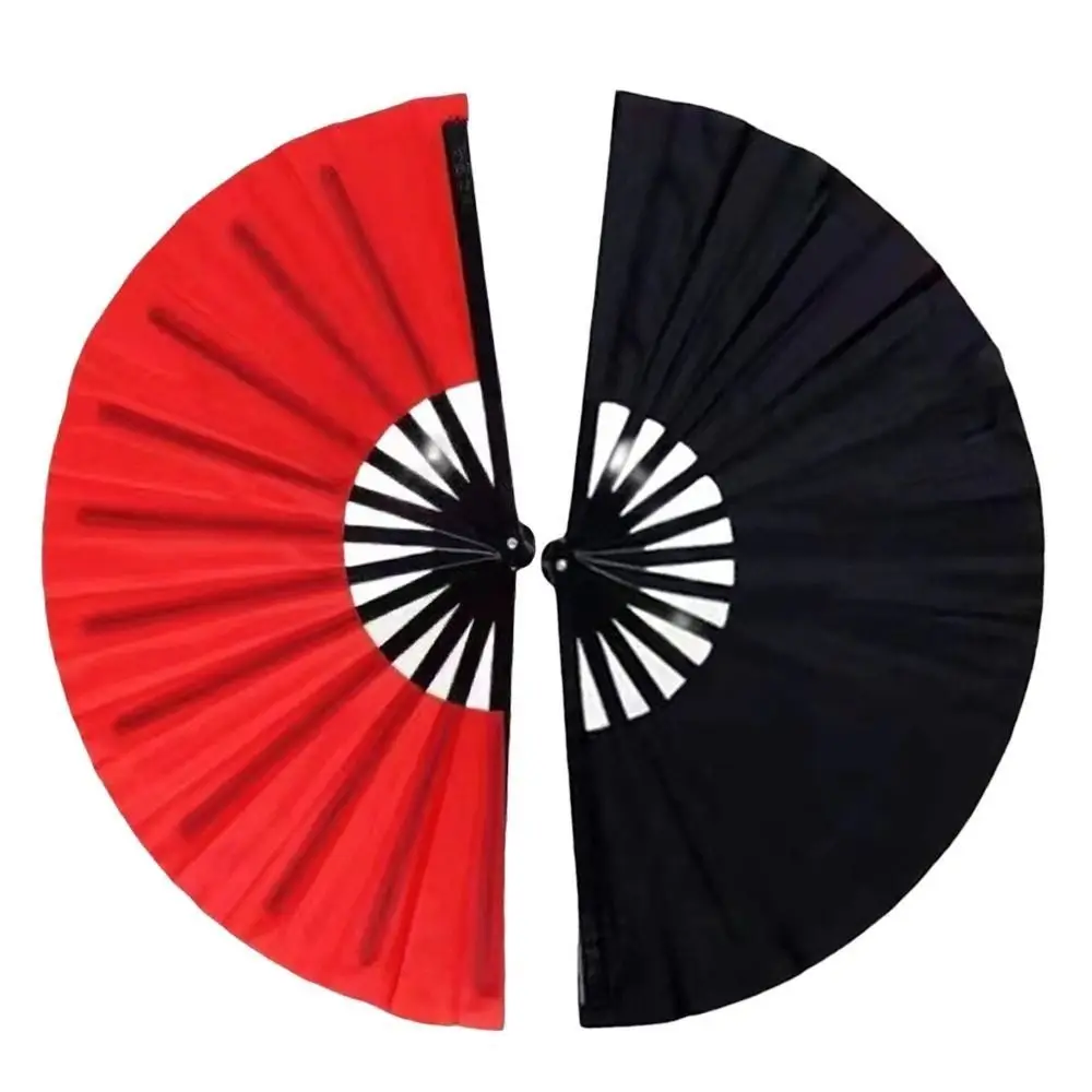Abanico chino Tai Chi multicolor con varillas de plástico - imagen 4