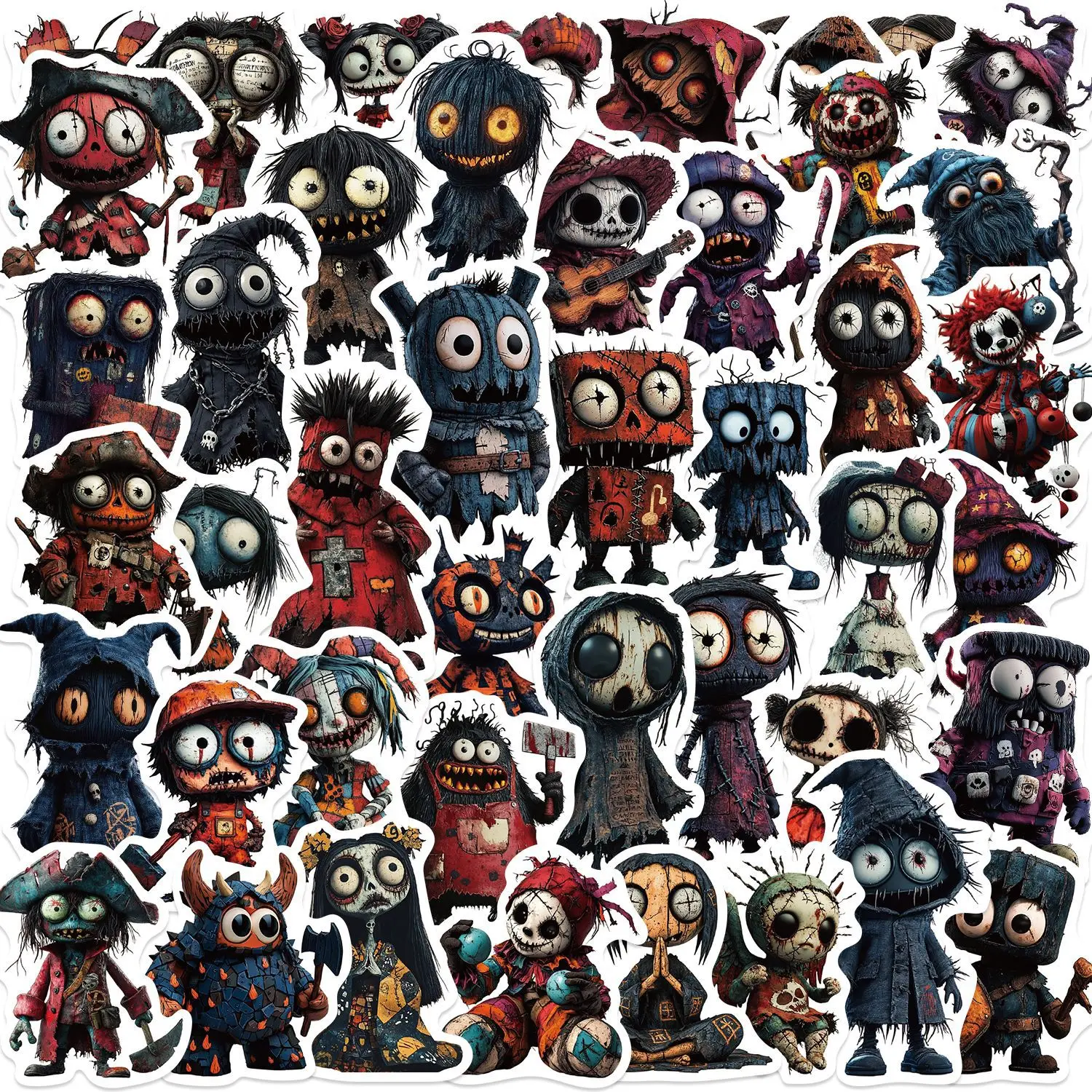 Pegatinas Halloween Terror DIY – Sticker impermeable para móvil