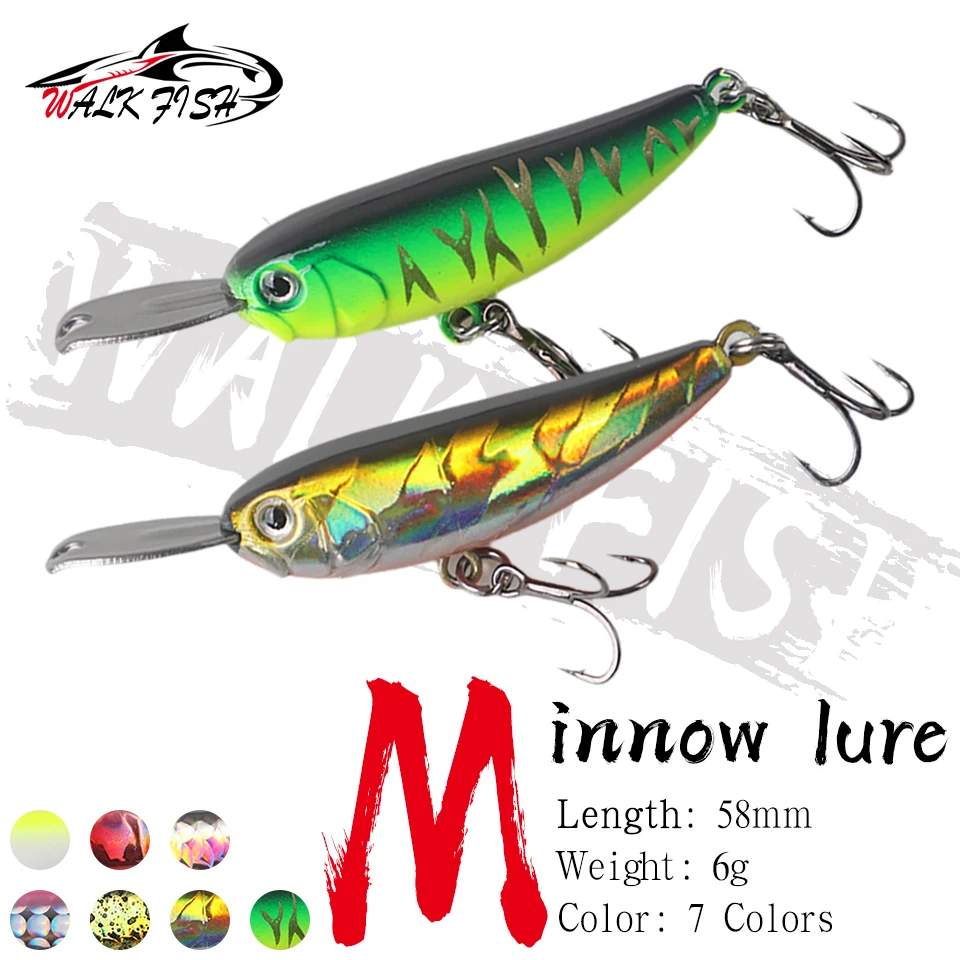 Walk Fish Micro Sinking Minnow lápiz: señuelo para lubina y trucha - imagen 5