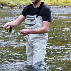Waders convertibles ultraligeros impermeables transpirables pesca mosca