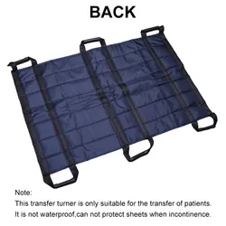 Almohadilla portátil plegable para transferir pacientes con asas