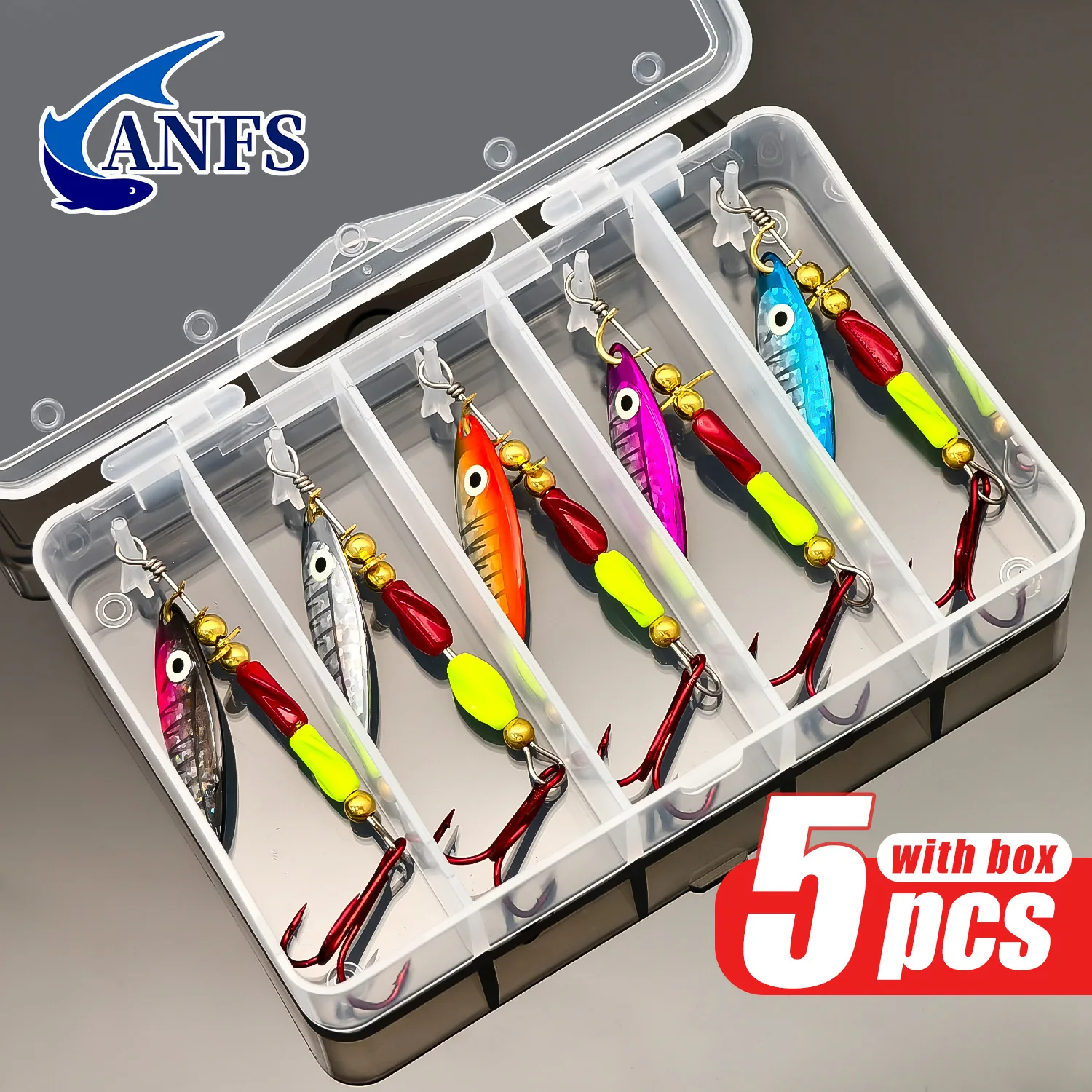 ANFS señuelos giratorios de metal duro para lubina y trucha - imagen 3