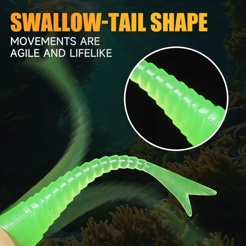 Supercontinente ForkTail Wobbler Señuelo Planeador – Cebo Suave Pesca