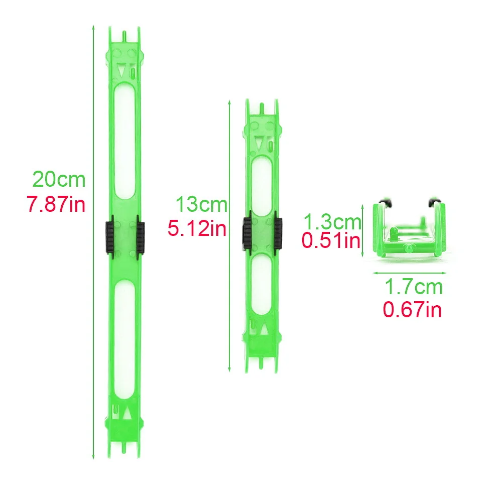 Soporte de flotadores Hirisi Waggler WD101 doble deslizante plástico - imagen 2