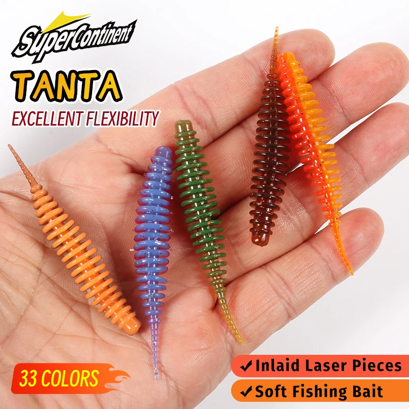 Señuelos blandos TANAN 49-65mm – Ideal para carpa y lubina - imagen 5