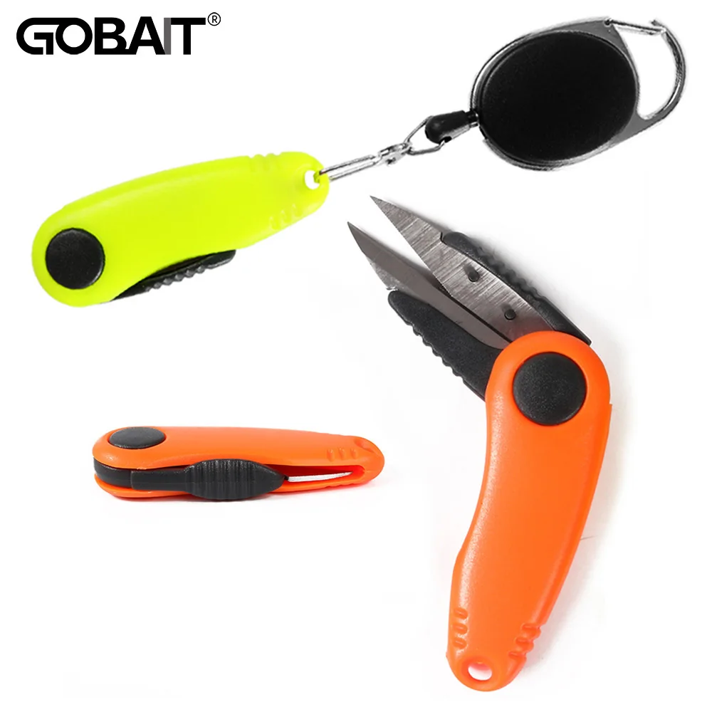 Tijeras plegables camarón cortador de línea y pinza nudos inox