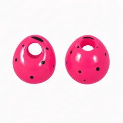 Muunn cuentas de jig para atado de moscas cereza moteado