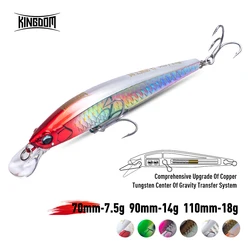 Kingdom Kingart-II Jerkbait hundido pececillo cebo duro lubina