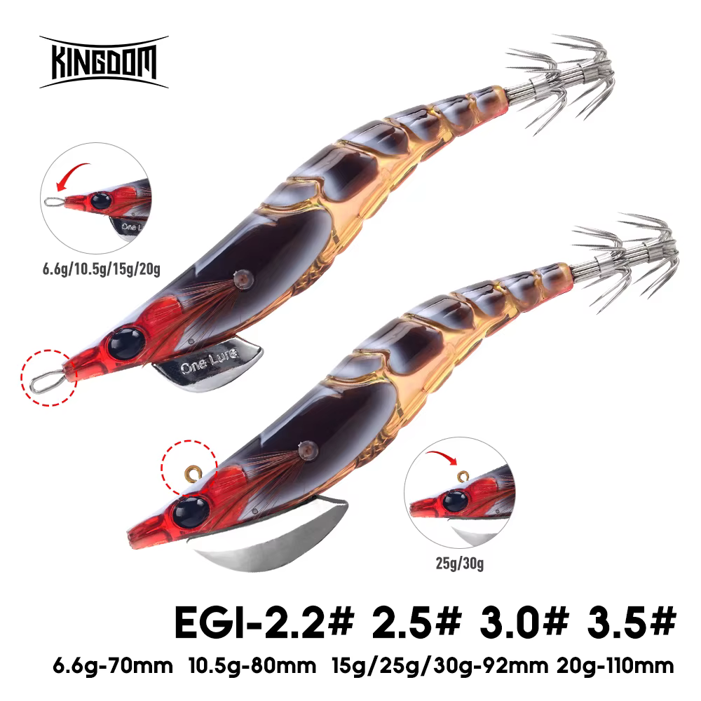Reino Señuelo EGI Luminoso para Jigging de Calamar - imagen 3