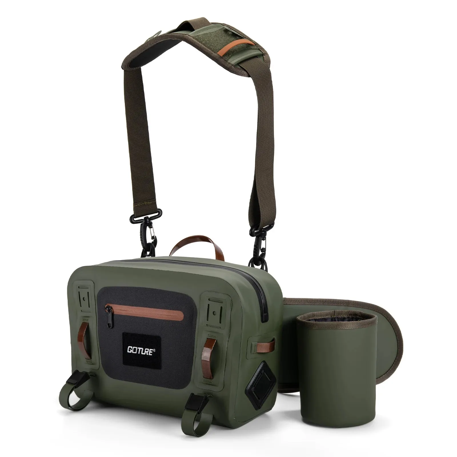 Bolsa de cintura impermeable para pesca con mosca ultraligera