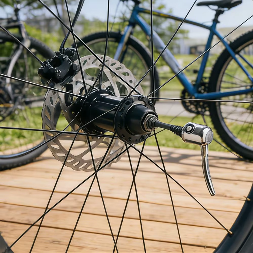 Comparativa de tamaños del eje de bicicleta
