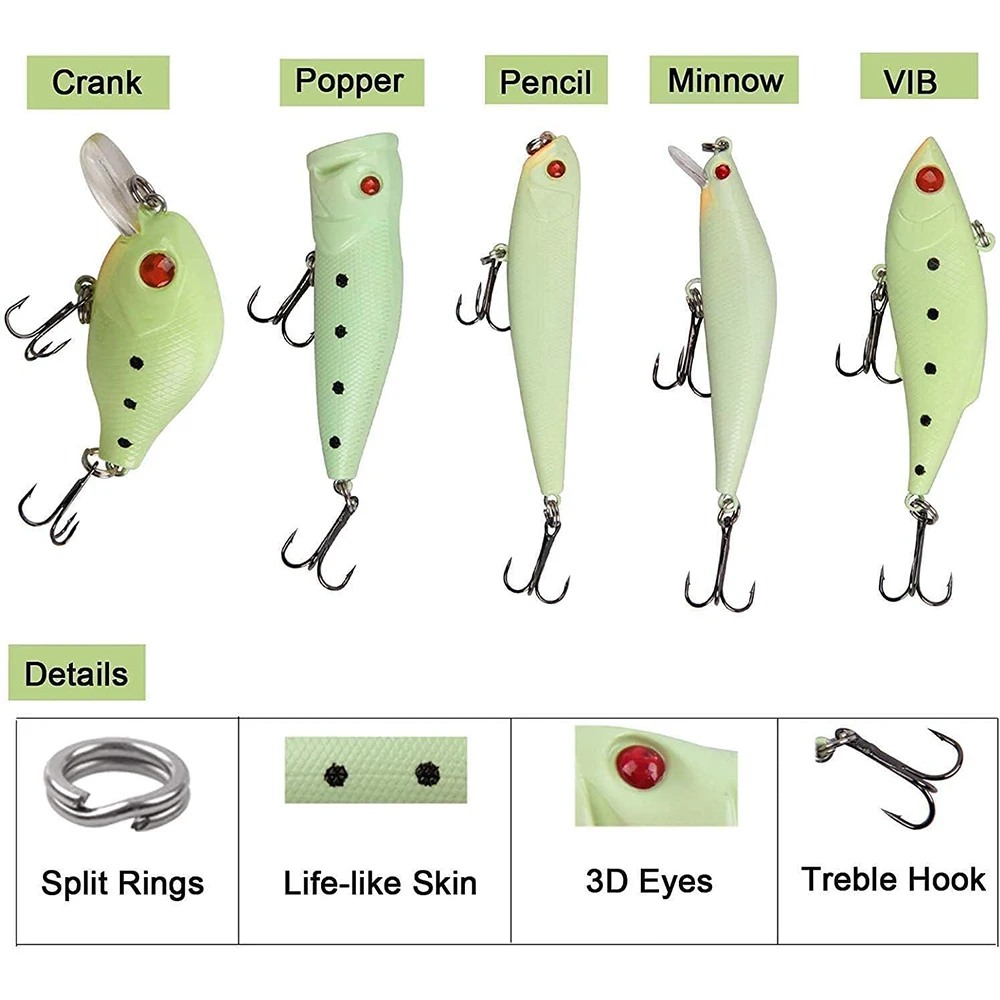 Señuelo tipo Minnow lápiz duro