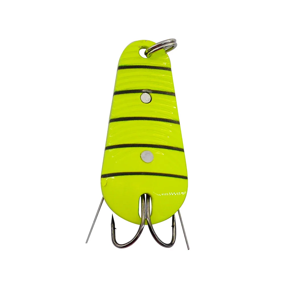Señuelo jig tipo cuchara giratorio largo alcance con lentejuelas