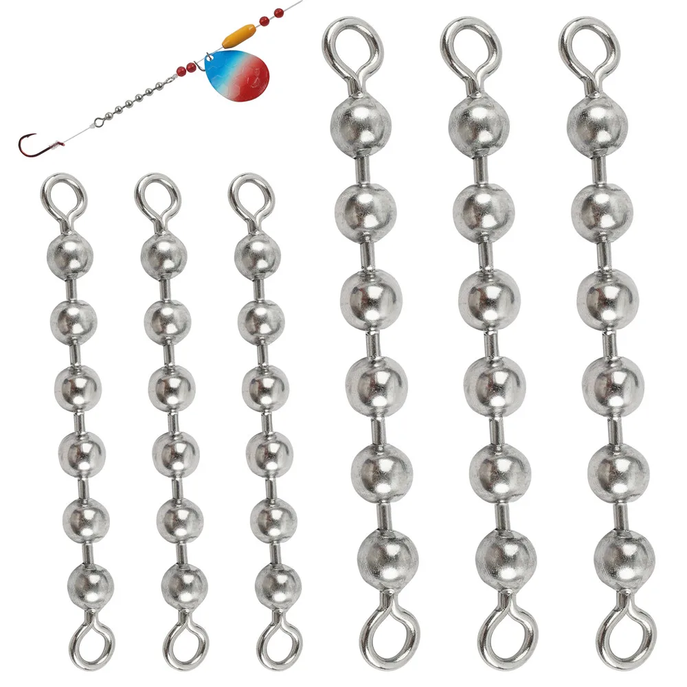 Accesorios de pesca: cuentas, cadena giratoria, bolas inox, señuelo - imagen 4