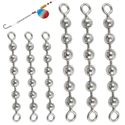 Accesorios de pesca: cuentas, cadena giratoria, bolas inox, señuelo