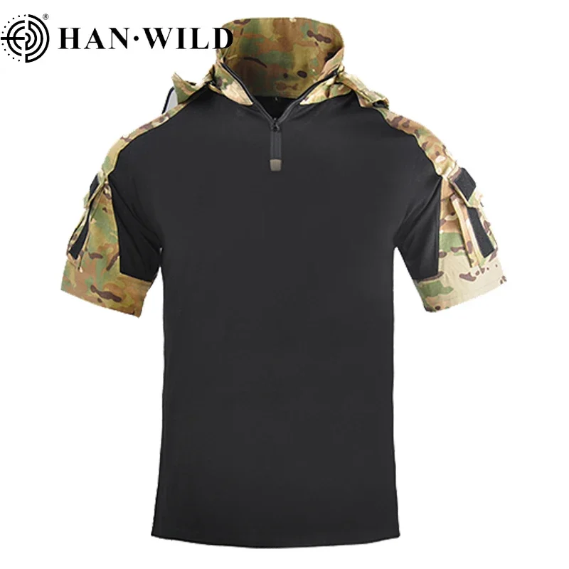 Camiseta pesca deportiva hombre manga corta – Secado rápido UV