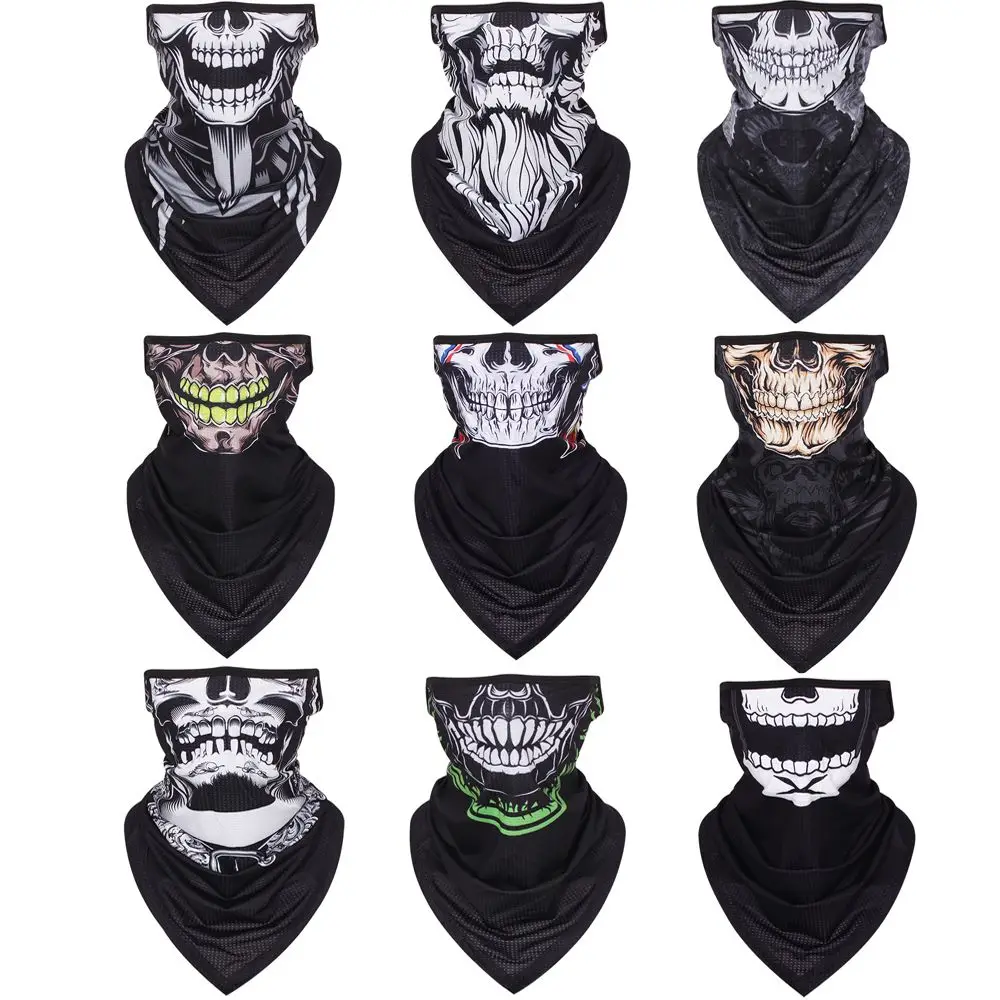Máscara deportiva transpirable de malla con estampado calavera - imagen 4