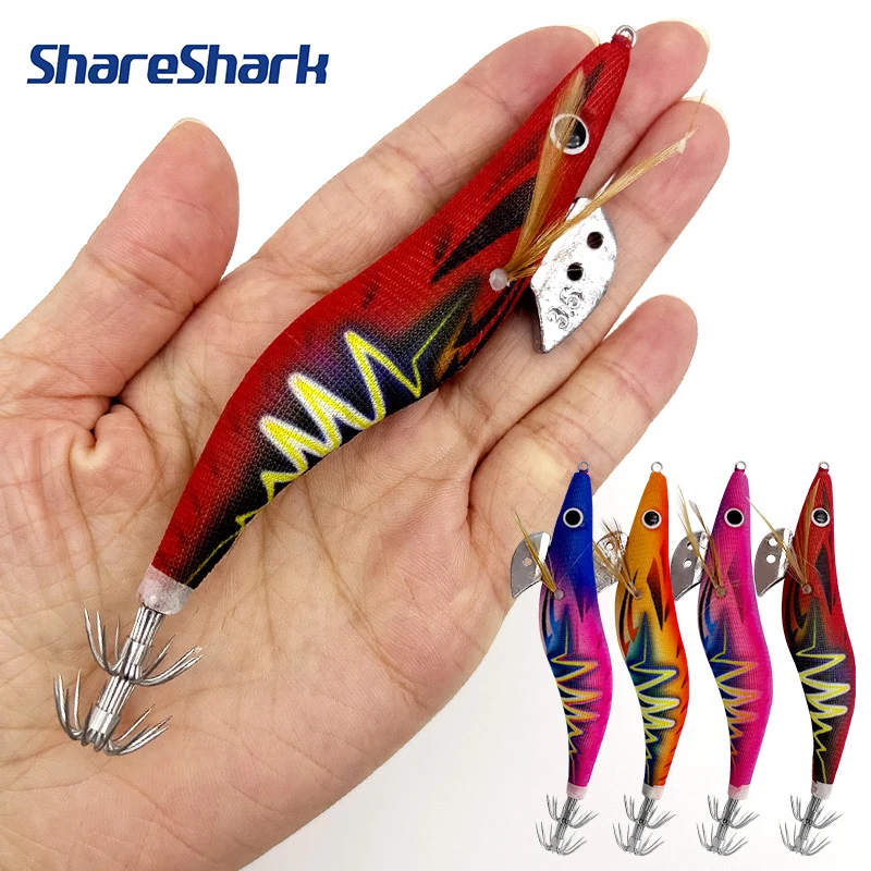 ShareShark señuelo luminoso de calamar para camarones y langostinos