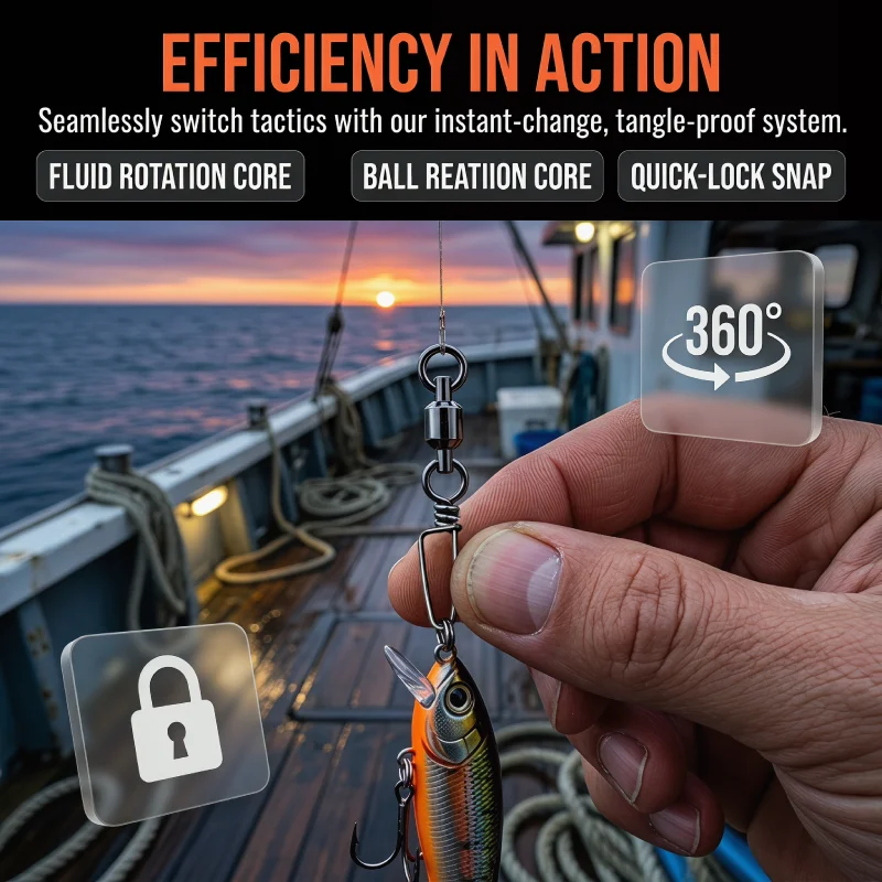 Esmerillón con rodamiento Coastlock para pesca de arrastre - imagen 4