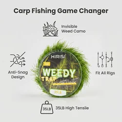 Hirisi línea trenzada suave para carpa Method Feeder Hair Rigs