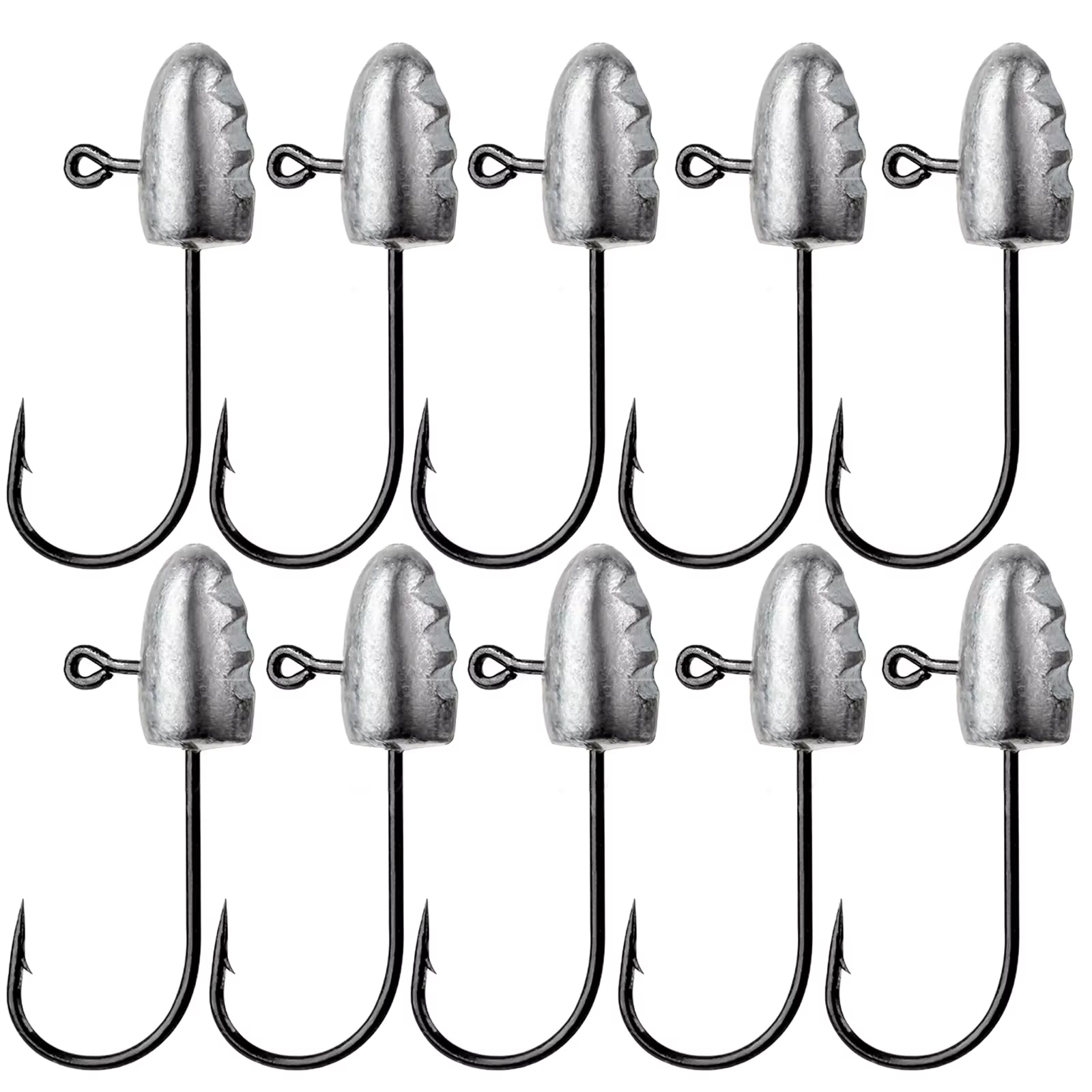 Anzuelos Mini Jig Head de plomo para vinilo