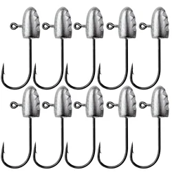 Anzuelos Mini Jig Head de plomo para vinilo