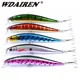 Kit de wobblers flotantes Minnow con ojos 3D y anzuelos triples