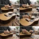 Abrazadera de puente de guitarra de madera con junta de corcho