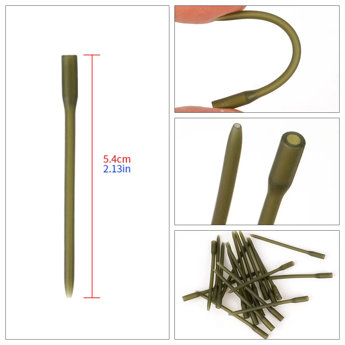 Fundas anti-enredos carpa Hirisi AH204 – 54 mm goma verde - imagen 5