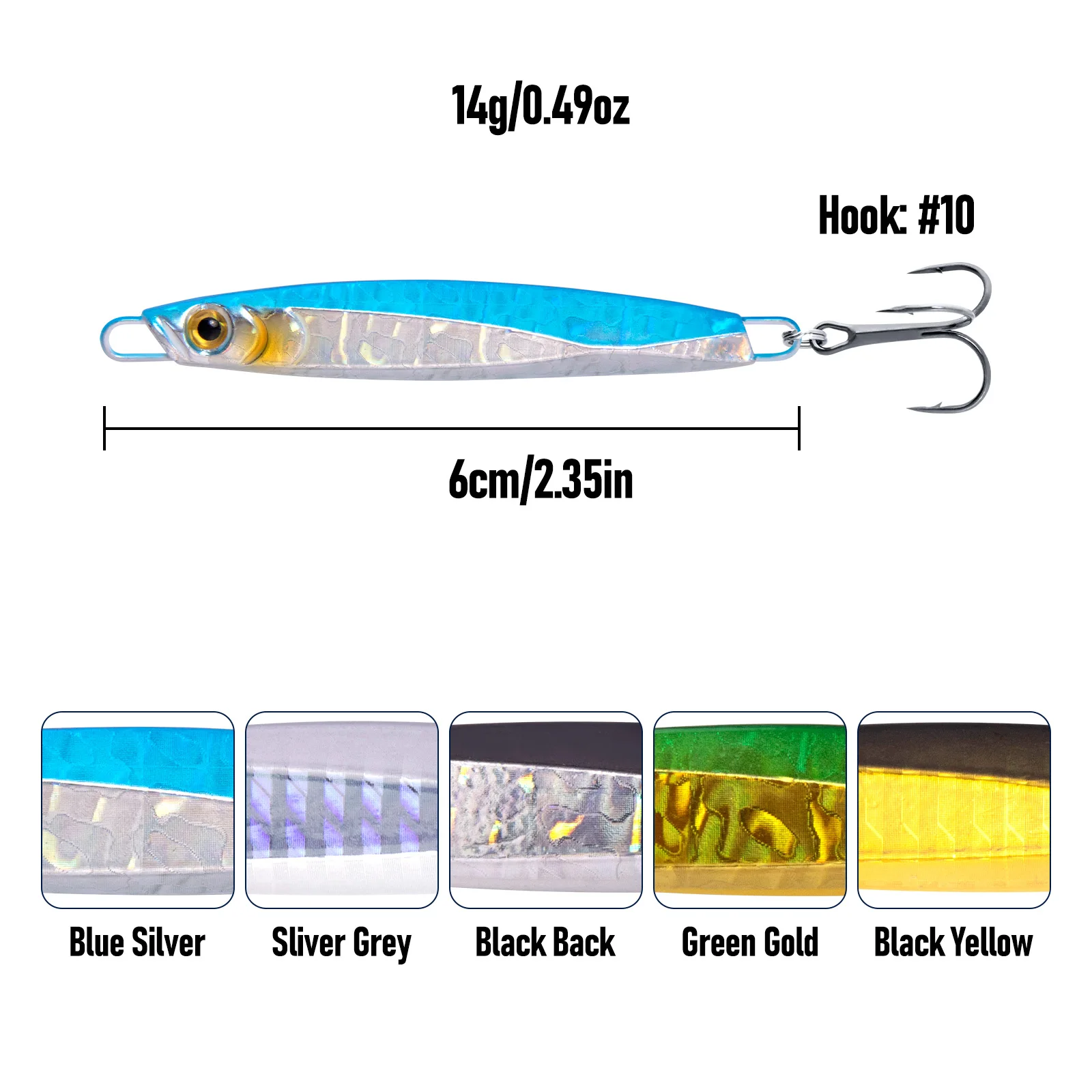 Señuelos en diferentes aplicaciones de pesca marina