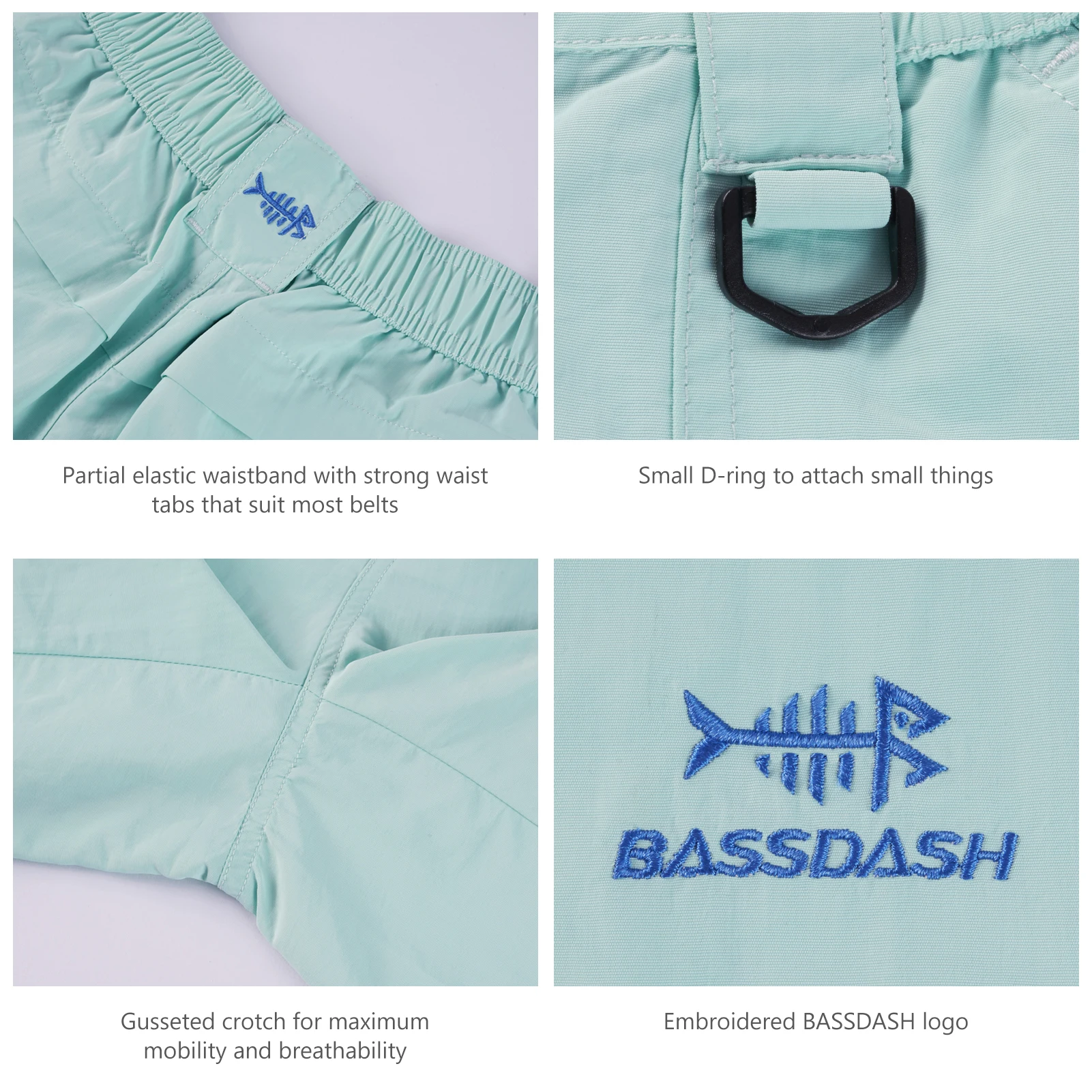 Pantalón de pesca Bassdash UPF 50+ impermeable secado rápido - imagen 4