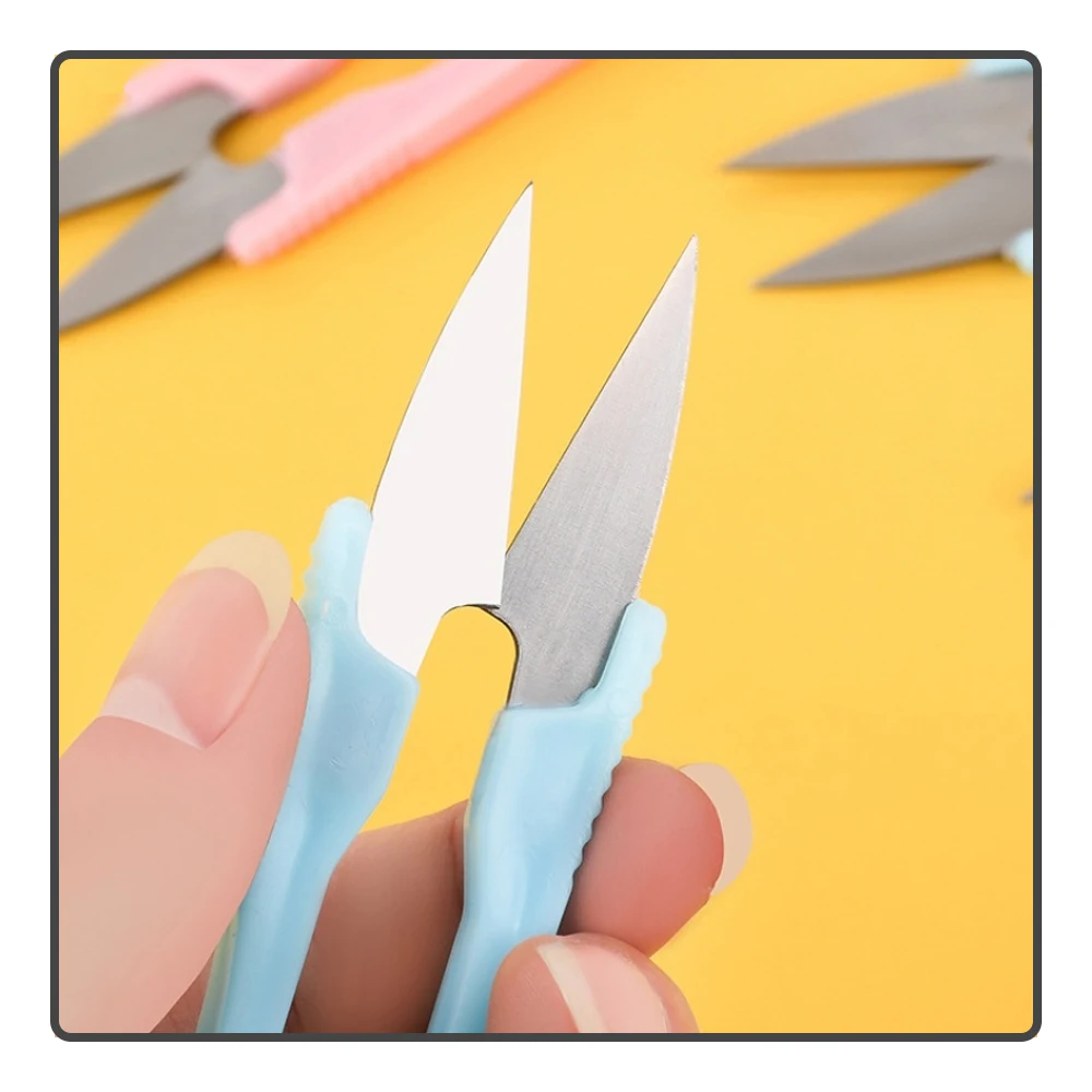 Tijeras de pesca pequenas en forma U para linea - imagen 3