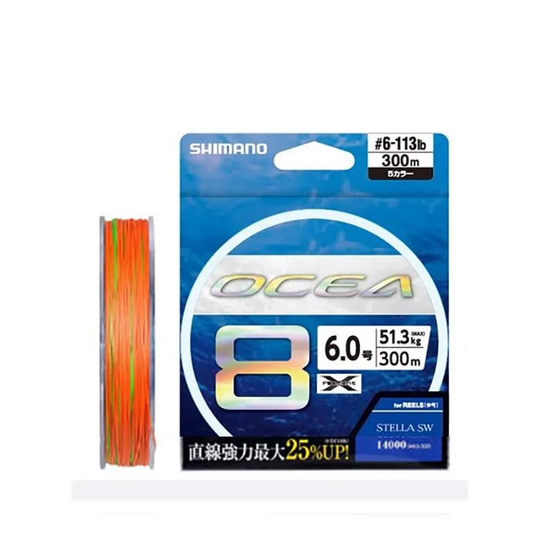 Línea trenzada SHIMANO Ocea 8 Braid en uso