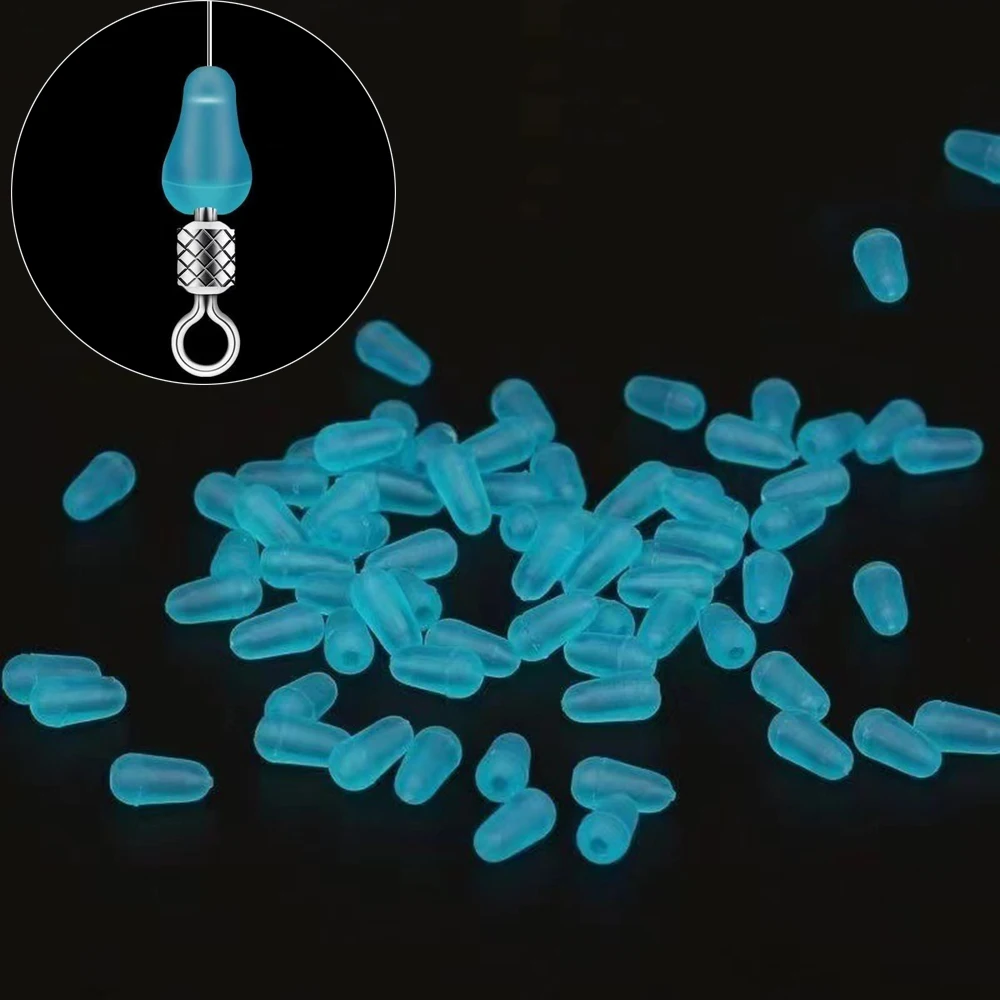 Goma antibobinado de silicona en color azul para pesca
