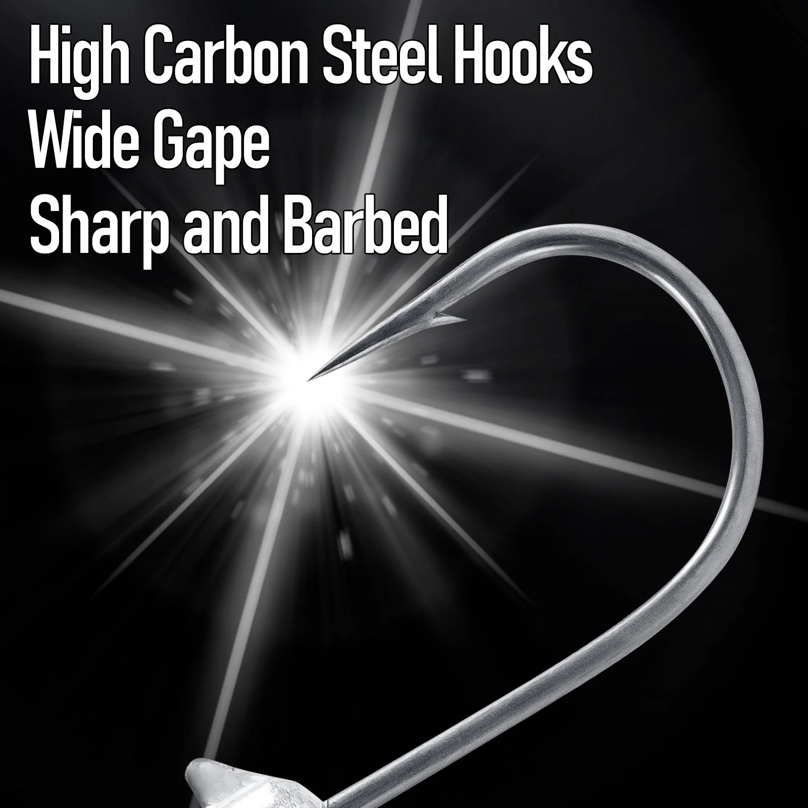 Jig Head plomado con gancho afilado para vinilo Swimbait - imagen 5