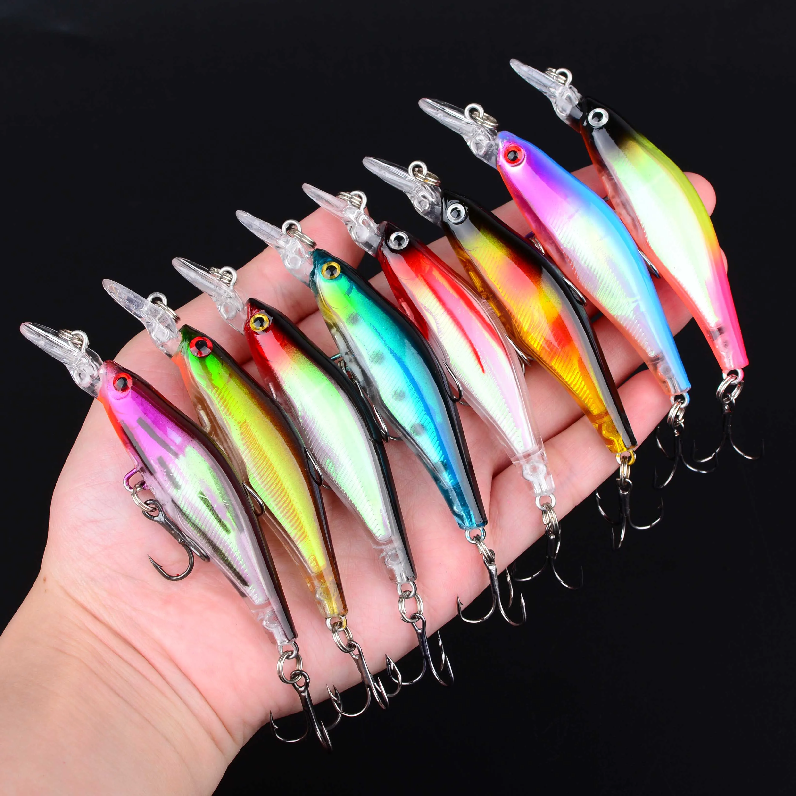Wobbler Minnow de lanzamiento largo con impulso magnético para carpa
