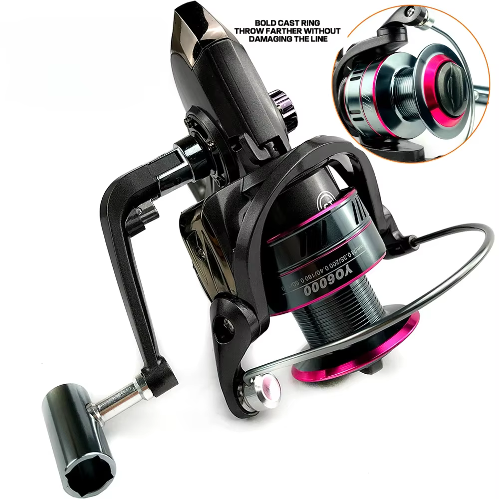 Carrete giratorio metal ligero para lucio y pesca de mar - imagen 4